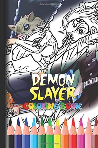 Buy Demon Slayer Coloring Book: Anime Soft Glossy Cover New Coloring ...