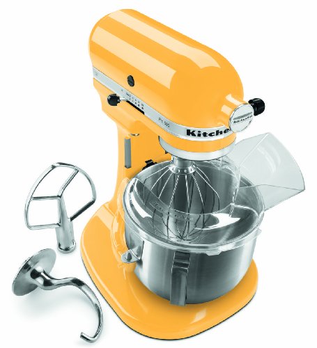 Image of KitchenAid KSM150PSBF Artisan 5-Quart Stand Mixer, Buttercup