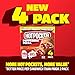 Hot Pockets Pepperoni Pizza with Cheese, Pizza Pockets, Pizza Snacks, Frozen Air Fryer Snacks, 10g Protein, Frozen Sandwiches, 4-Pack