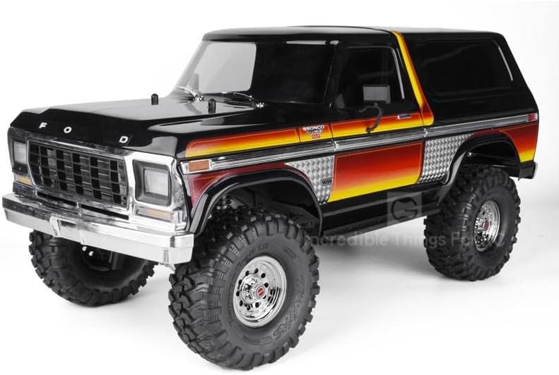 RTX4 Ford Side Shell Guard, Front and Rear Skid Plate, for 1:10 RC Tracked Vehicle TRAXS RTX-4 Mustang - (Color: B)