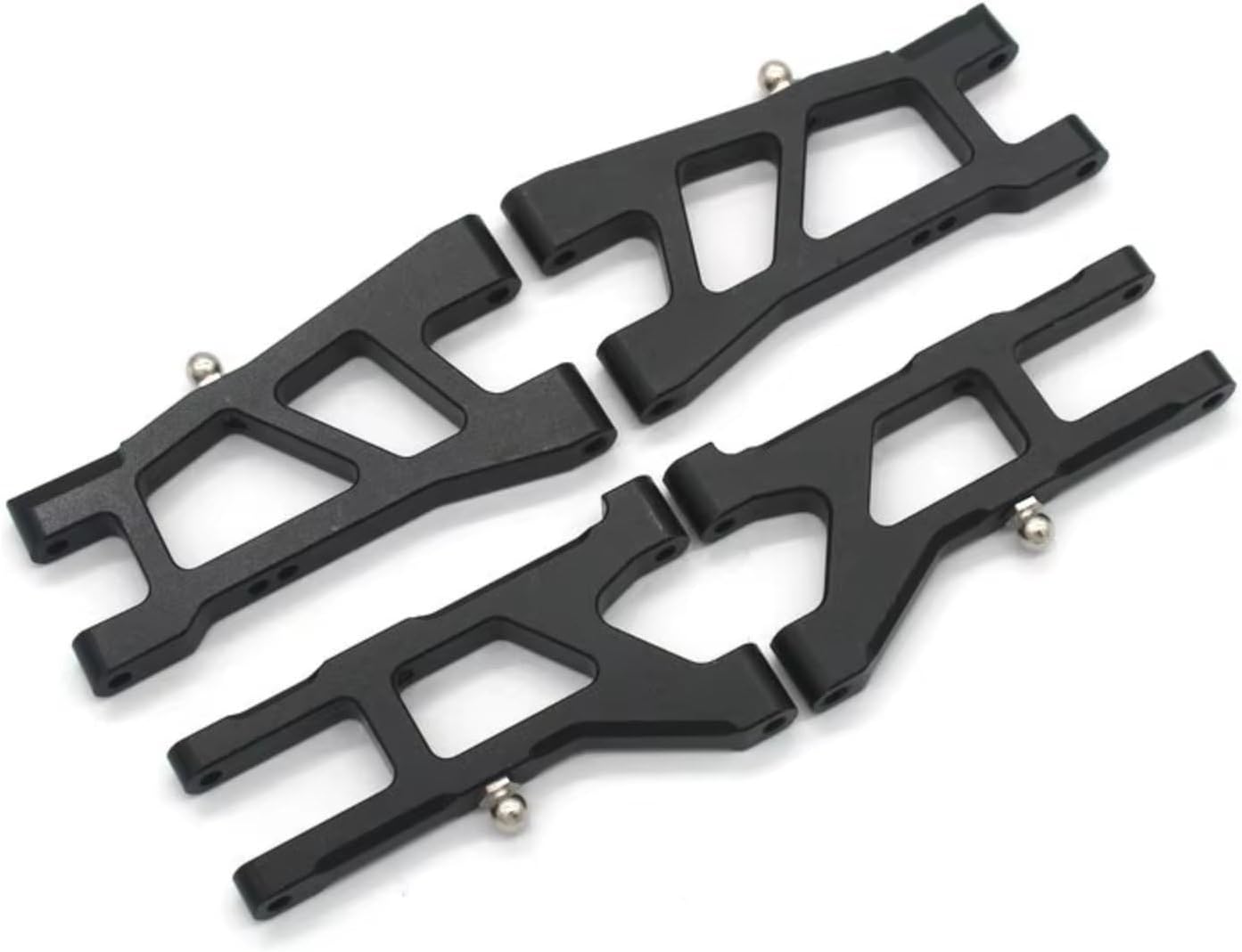 RC Models For HNR For Dodge H9802 Werewolf H9803 E30 1/10 Remote Controlled Flat Sports Car Metal Front And Rear Lower Control Arm Parts(Black)