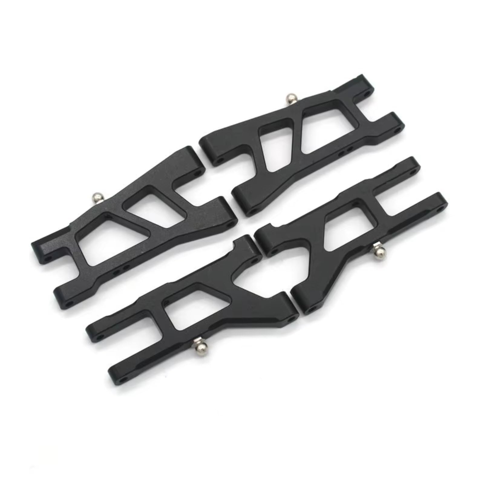 For HNR For Dodge H9802 Werewolf H9803 E30 1/10 Remote Controlled Flat Sports Car Metal Front And Rear Lower Control Arm Parts Rc Models Accessories(Black)