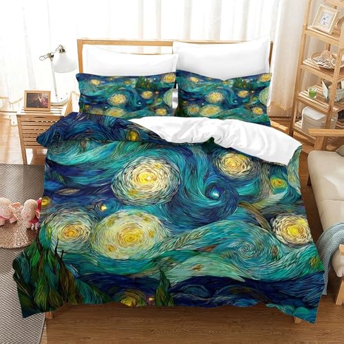 Housse de couette microfibre hypoallergénique et résistante 3D - 3