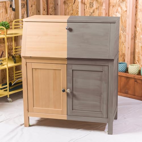 Image of Rust-Oleum Oat Latte Chalked All-in-One Ultra Matte Paint | One Coat Coverage | No Primer, Sanding, Or Topcoat Needed | Easy Clean Up | Made in USA | 30 OZ