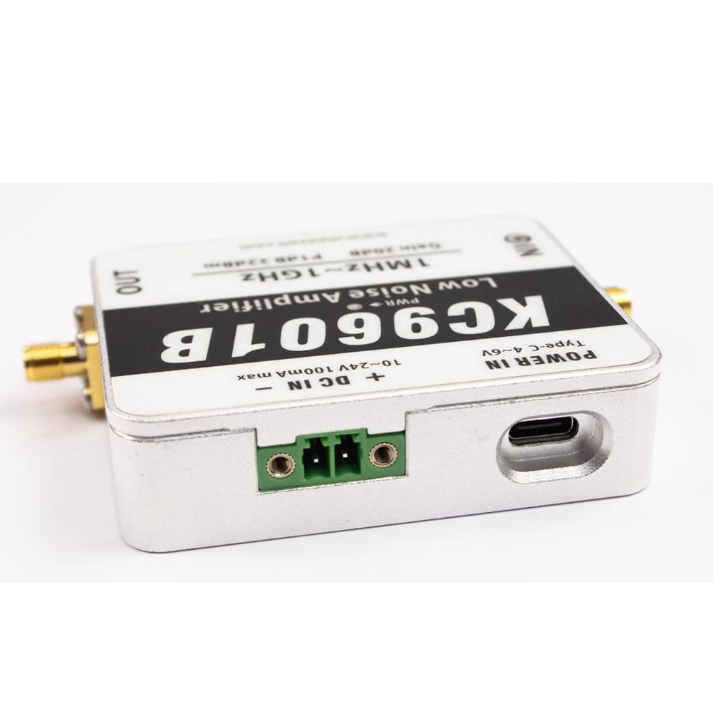 Amplificador de Bajo Ruido KC9601B de 1 A 1000 MHz, Módulo de Alta Linealidad, Fuente de Alimentación Tipo C de Alta Ganancia de 21 DB.