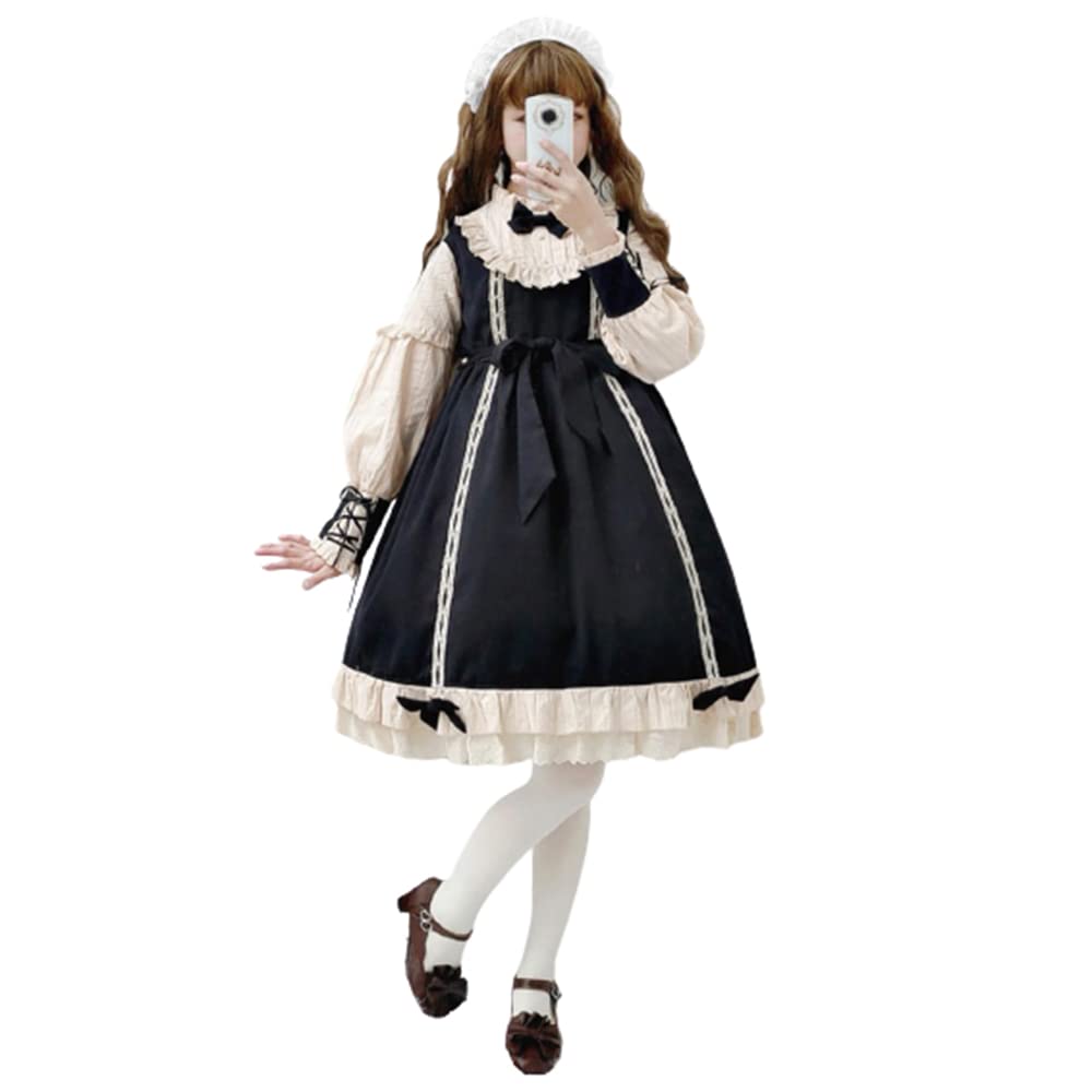 一点物・ロリータ大人女児服ワンピース（リボン・ブルマ付き）プラスサイズ・女装可 一点物・ロリータ大人女児服ワンピース（リボン・ブルマ付き