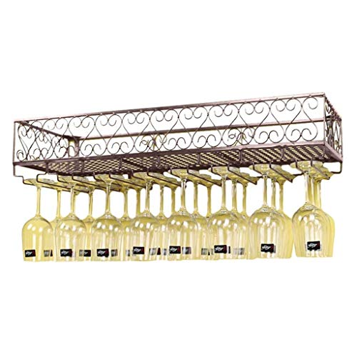 Support de verres à pied à vin et porte-bouteille compact gain de place
