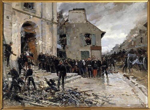 Guerre et siege de Paris Affiche Toile pour Sublimer un Grand Mur Vide