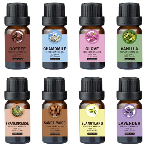 Mindbreaker Essential Oils Gift Set, Aromatherapy Diffuser Essential Oils,Works All Oil Diffusers, Humidifier, Skin Care(8 X 10 Ml) #TOP1