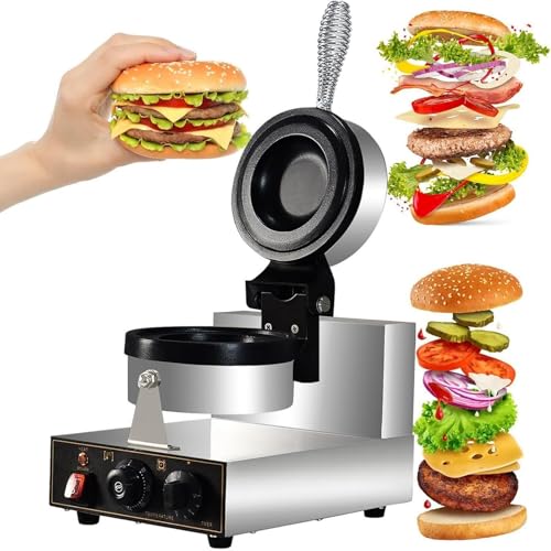 Máquina Para Hacer Hamburguesas y Wafles con Relleno de Helado UFO, Panini, Dorayaki, Temperatura de 50-300 °C, Control de Tiempo de 5 Minutos. Ideal Para Cocinas Domésticas, Panaderías,220 V