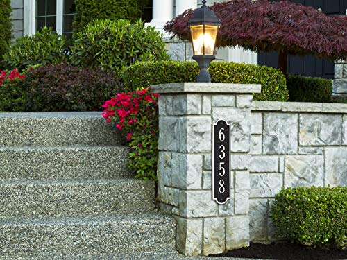 Whitehall™ Richmond Vertical Address Plaque. Made In The Usa. Beware Of Import Imitations. Personalized Cast Metal Sign. 11 Colors Available! Custom House Numbers. #TOP5