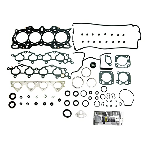 Image of Partsflow Engine Head Gasket Set Compatible With ACURA INTEGRA GS, LS, RS 1.8L 1834CC L4 DOHC,1990-2001 OE#HS9698PT-1, HS9698PT-1, HSHO011