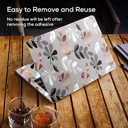 Image of Galaxsia Floral D29 Full Body Vinyl Laptop Skin /Sticker /Cover Upto 15.6 Inches Laptops Laminated-Removable-HD Quality Compatible for Hp-Dell-Sony-Lenovo-Asus etc.(15x10 Inches)