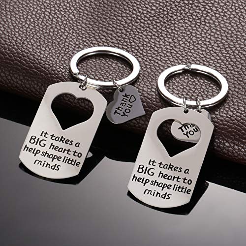 Tatuo 2 Pieces Teacher Keychain Teacher Appreciation Gifts Teacher Jewelry For Showing Your Appreciation #TOP1