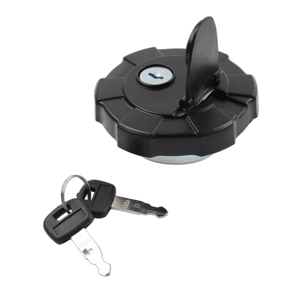 CA2658575 Tankdeckel mit Schlüsseln 265-8575 2658575 Kunststoff & Metall Schwarz Für CAT Minibagger 303.5C 303.5D 303.5E 303E CR Motorrad