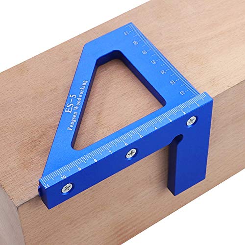 Regla de Carpintería de Ángulo de 45 Grados de Aluminio miniatura 4