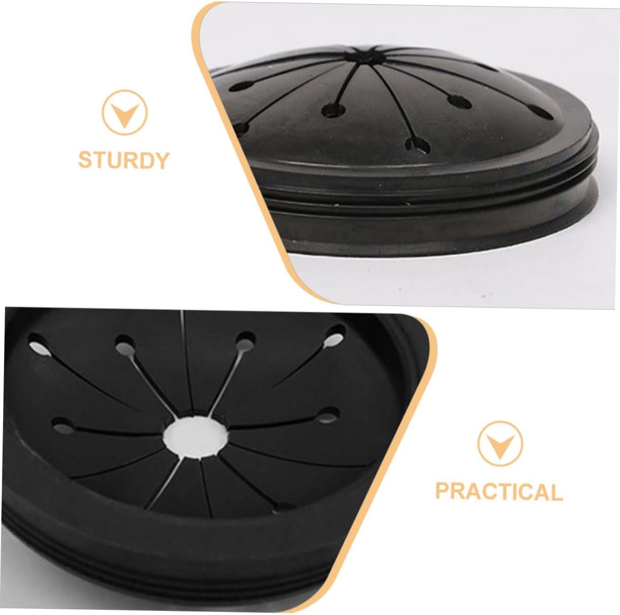 2PCS Garbage Disposal Splash Guards Easy to Install Sink Replacement Accessories for Kitchen Bathroom Noise Reduction Compatible with Models