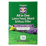 Richard Jackson Flower Power All in One Lawn Food, Weedkiller and Mosskiller, 3.2kg.