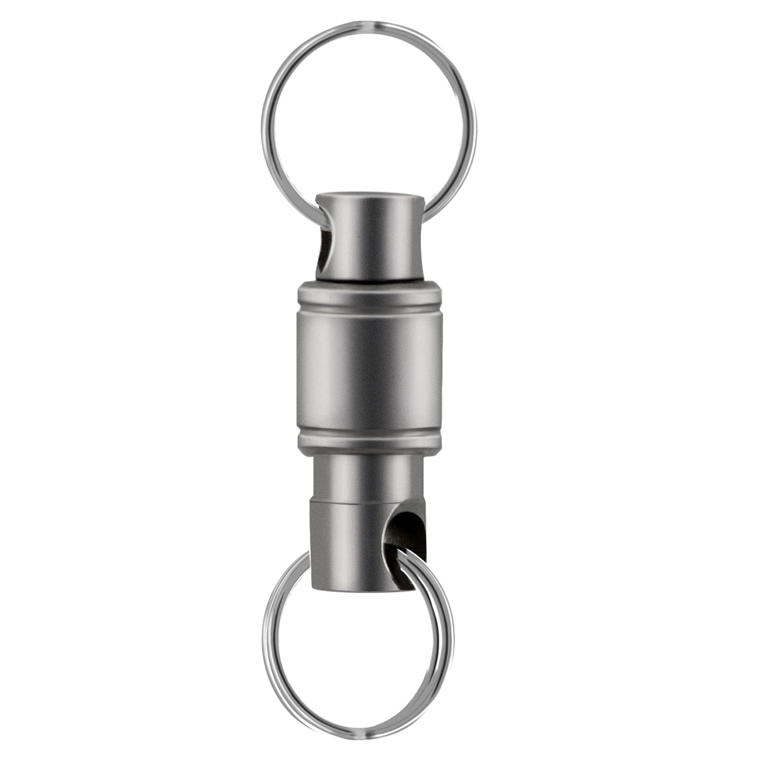 Autuveen Titanium Quick Release Keychain,Detachable Key Ring Pull Apart Keychain,Key Holder Accessory for Bag/Purse/Belt