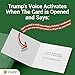 OUR FRIENDLY FOREST Talking Trump Birthday Card with Authentic Voice - Presidential Theme Birthday Greeting for Men & Women (Green)