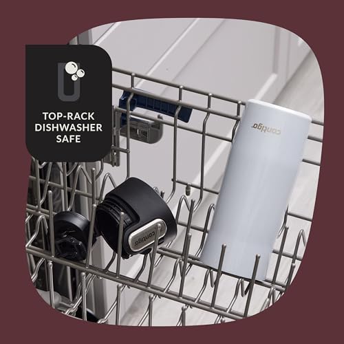 Image of Contigo AUTOSEAL West Loop Vacuum-Insulated Stainless Steel Travel Mug with Easy-Clean Lid 16 oz 2-Pack Goji Berry Frosted Pearl Salt Frosted Pearl