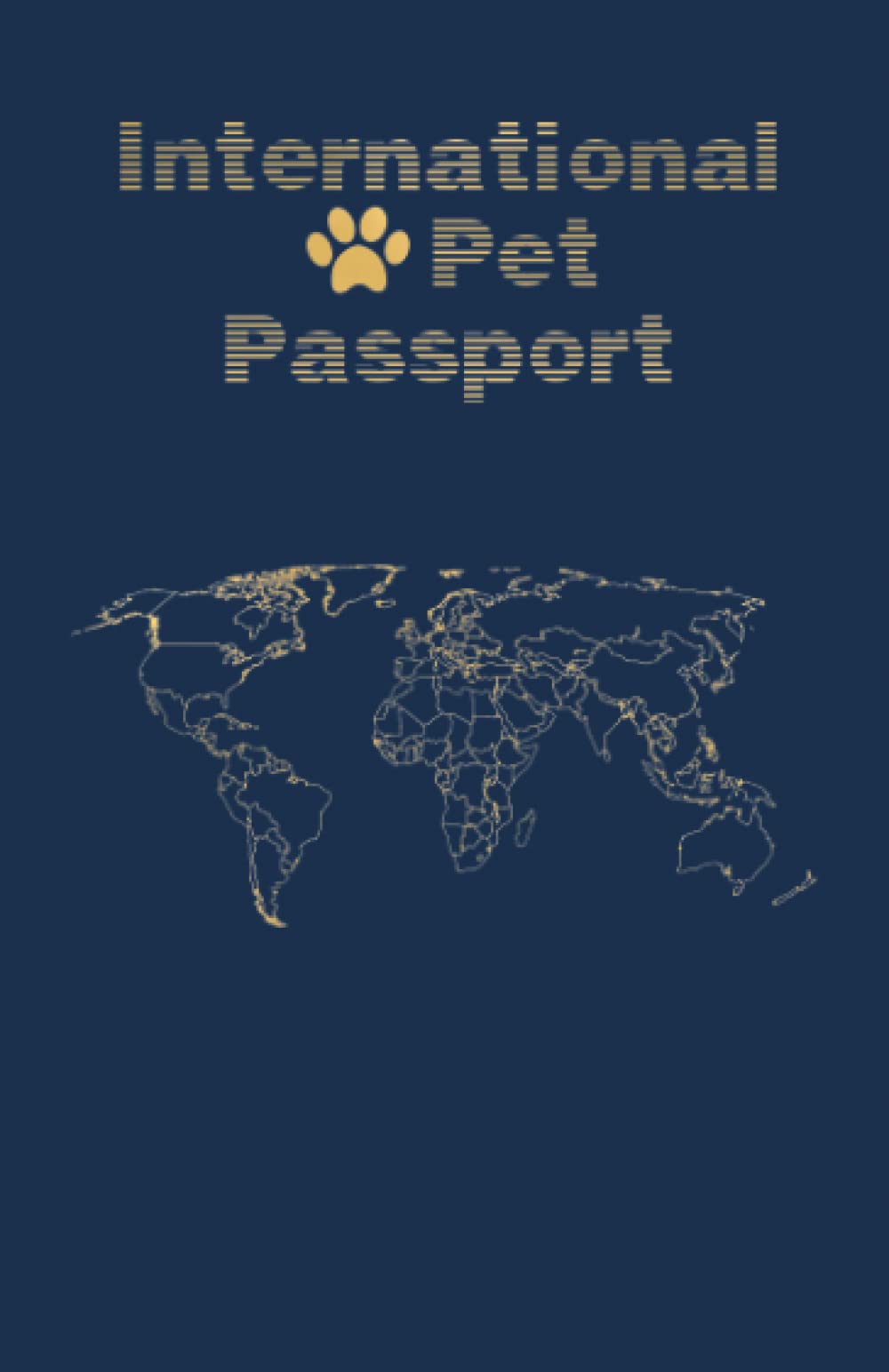 International Pet Passport Vaccination Records For Travel Navy Blue