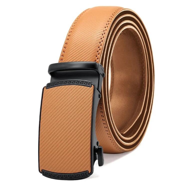 Image of WildHorn Men's Genuine Leather Belt for Men| Premium Auto-Lock Buckle | Adjustable up to 48 inch | Formal & Casual Wear | Micro-Adjust Fit | Stylish Gift Box Included