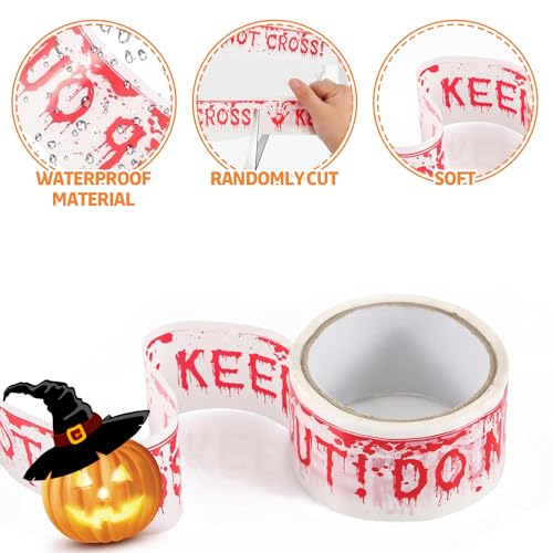 KHDULQ 4.8 x 25 m Warnband für Halloween