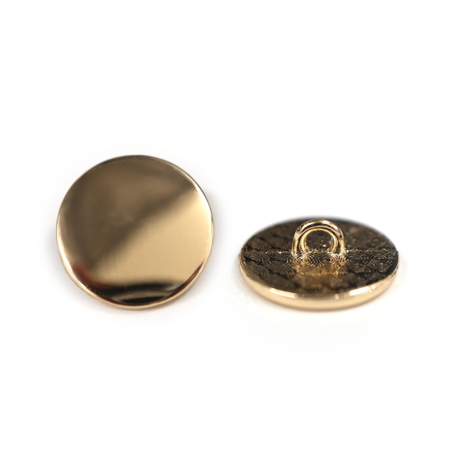 Amazon.co.jp: B-141 Metal Buttons, Flat [Gold Mirror Finish], Gold 