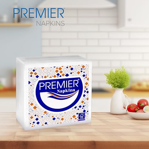 Image of Premier Napkins - 50 Sheets per Pack, Set of 4 | Soft, Absorbent, and Durable Paper Napkins for Parties, Events, and Everyday Use | Ideal for Dining, Catering