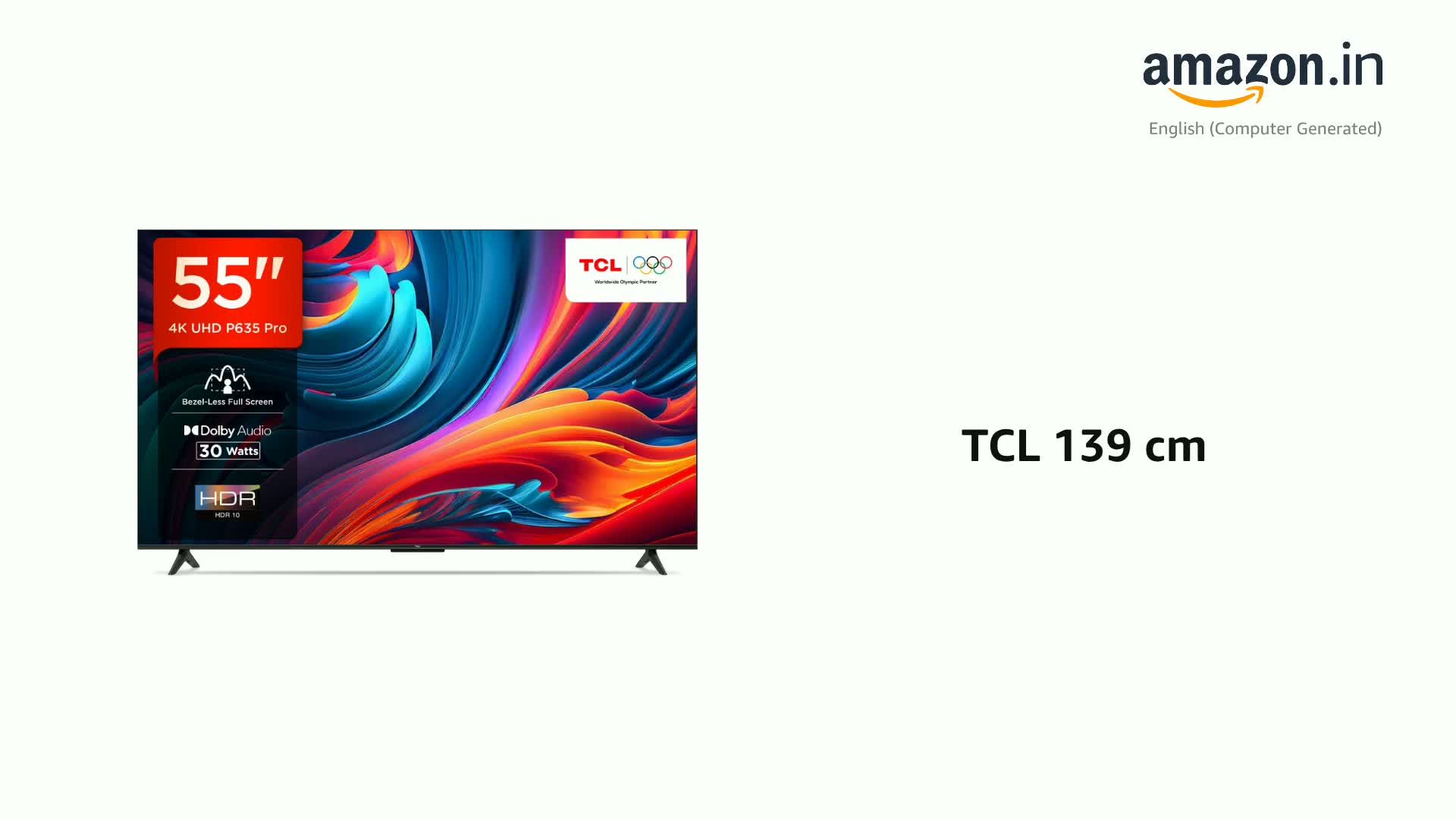TCL 139 cm (55 inches) Bezel-Less Full Screen Series Ultra HD 4K