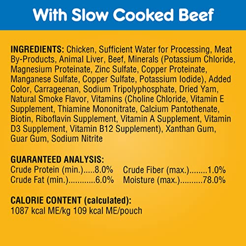 Pedigree Chopped Ground Dinner Adult Soft Wet Dog Food 18-Count Variety Pack, 3.5 Oz Pouches #TOP6