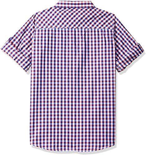 Image of miniklub Kids Full Sleeve Collared Woven Cotton Shirt, Pack of 1 (Multi Color)