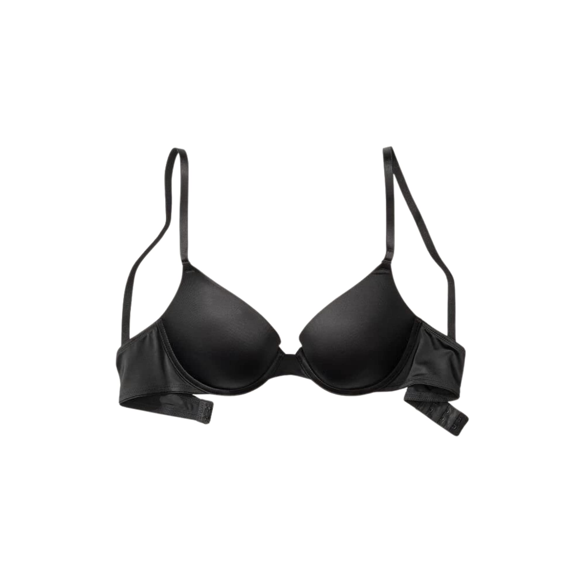 Victoria's SecretPink Wear Everywhere T-Shirt Bra, Moderate Coverage, Lightly Lined, Smooth, Bras for Women, Black (32D)