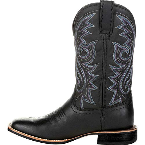 Cowboy Boots for Men Western Boot with Embroidered, Slip Resistant Square Toe Chunky Heel Work Boots for Men2