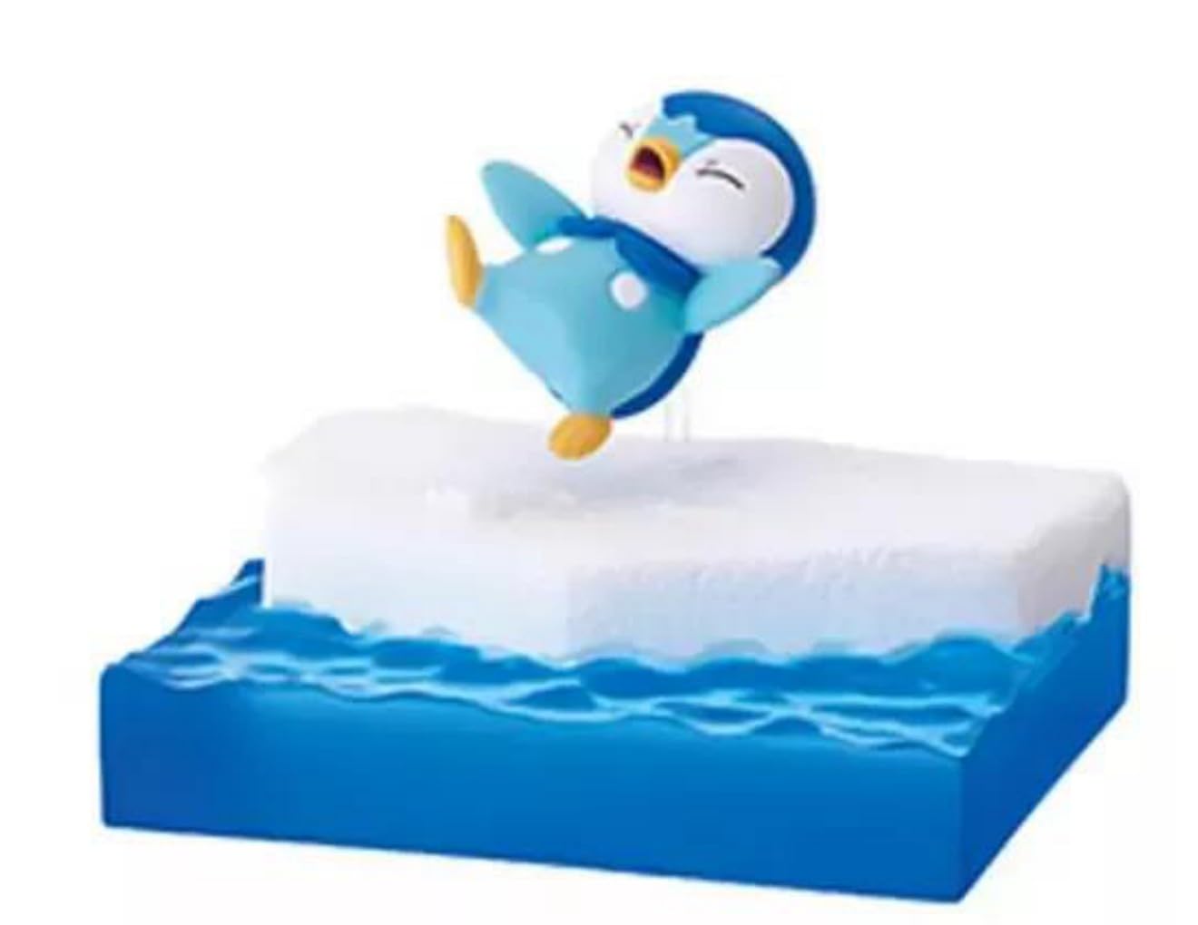 Re-Ment Pokemon Piplup on Ice Miniature Figures (Piplup Slips)