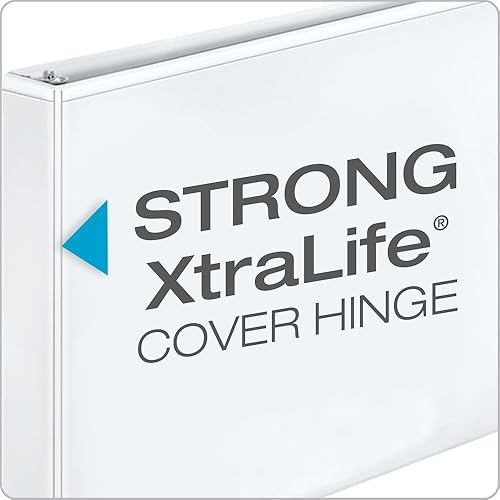 Vista 4 de TOPS Cardinal - Separador de páginas transparente, 11 x 17 pulgadas, capacidad 1 pulgada. Color blanca, Blanco
