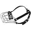 BronzeDog-Wire-Basket-Dog-Muzzle-Jack-Russell-Terrier-Metal-Leather-Adjustable-Puppy-Small Dog Muzzle for Jack Russell Terrier