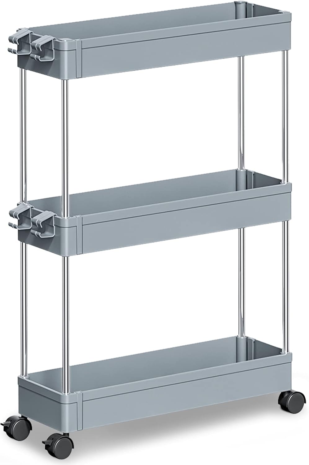 Buy NOTHEIA Slim Storage Cart 3Tier, Bathroom Rolling Cart Shelving