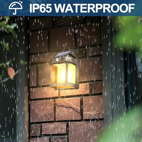 Outdoor Solar Light - IP65 Waterproof LED Security Light for Garden | Solar Powered Wall Lamp, Motion Sensor Lighting, 3 Brightness Modes, Patio Porch Illumination for Outdoor Spaces – Image 4