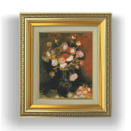 Amazon.co.jp: ゴッホ シオンとフロックスのある花瓶 F3 油絵直筆