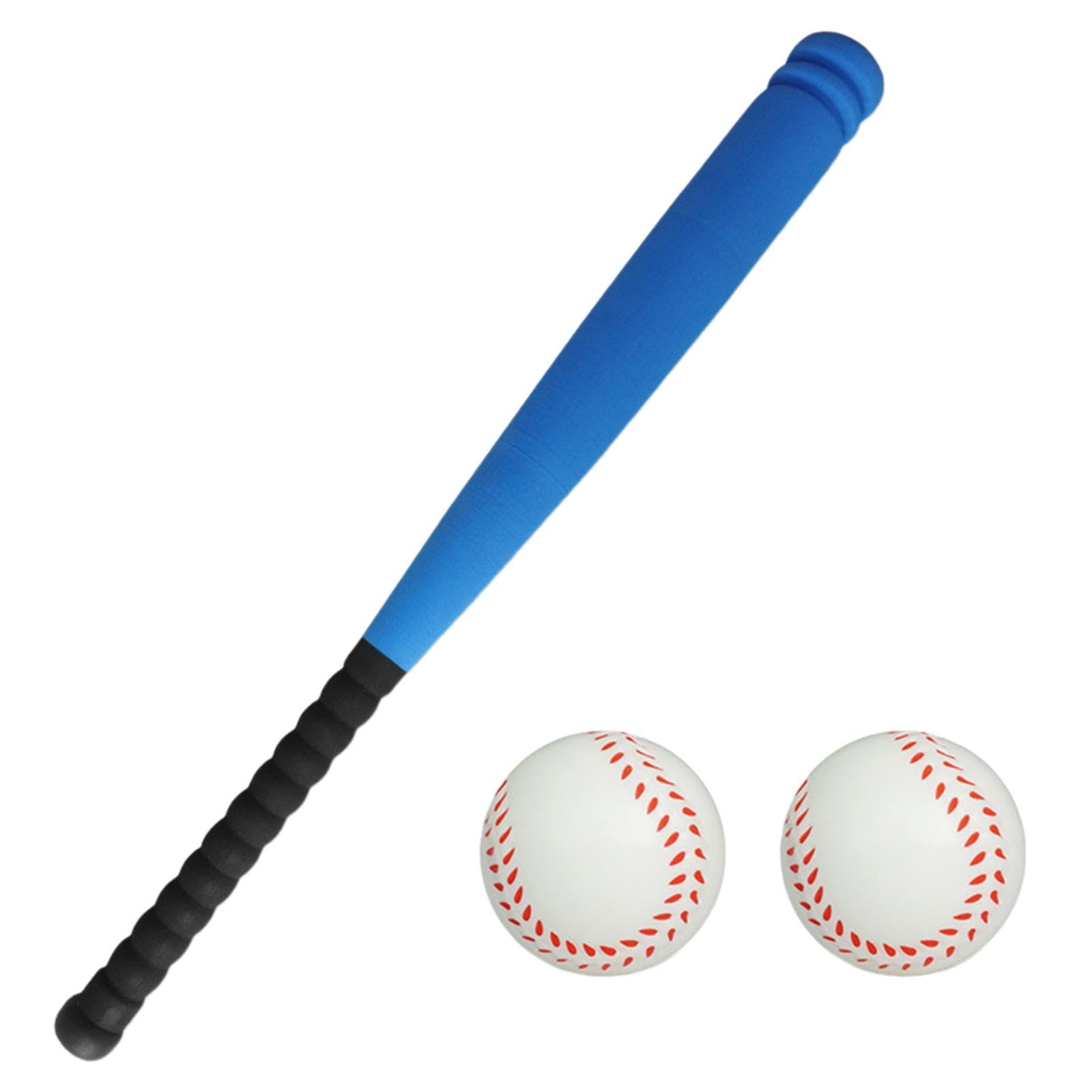 2 Stück Baseballschläger Kinder Schlagspiel Set mit Baseball Bällen Aus Eva Material für Kinder Familienaktivitäten Training Geschenk