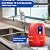 GSHIOIO Tankless Water Heater Electric 110V 3000W Mini Under Sink Water Heater Kitchen Household Instant Hot Water Heater 68-122°F W/IPX4 Water-Proof Level for Kitchen Bathroom Washin (Red)