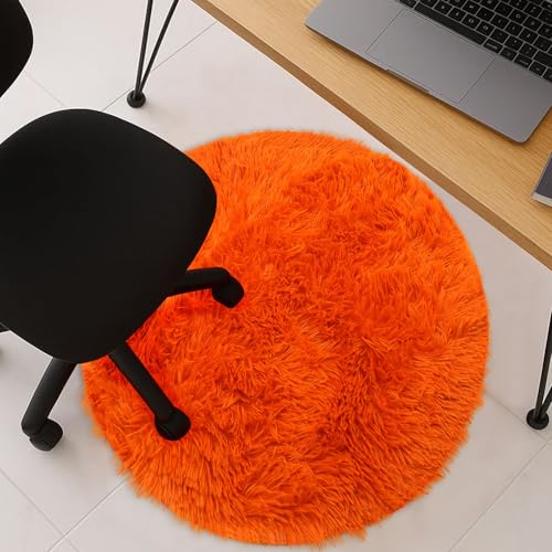 Tapete redondo para dormitorio y sala, suave y mullido 24" miniatura 4