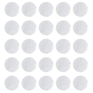 400 Pcs Microdermabrasion Cotton Filters Replacement 10 mm Dia Microdermabrasion Filters Facial Vacuum Filters Accesories Sponge Filter for Comedo Suction Microdermabrasion (White)