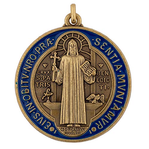 Saint Benedict Home Blessing Medal | Includes Prayer Card | Patron Saint of Students and Europe |Great Gift for New Homeowners, College Students, Moving Away | Catholic Devotional