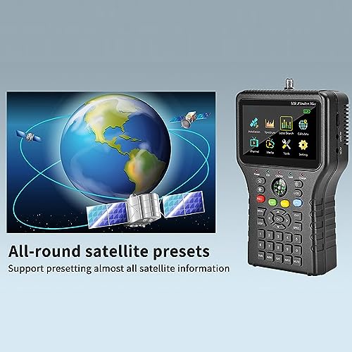 Localizador Digital de Satélite Medidor de Sinal DVB-S2 S2X Medidor de Medição de Sinal Com Função d