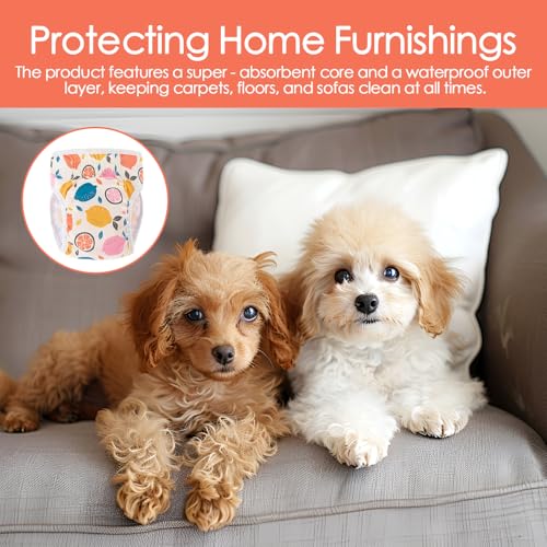 SUNNIFLY 3 Stück Hundewindeln für Hündinnen, Waschbare und Wiederverwendbare Läufigkeitshose für Hündinnen, geeignet für Hitze, Inkontinenz und Lange Reisen (Größe M)