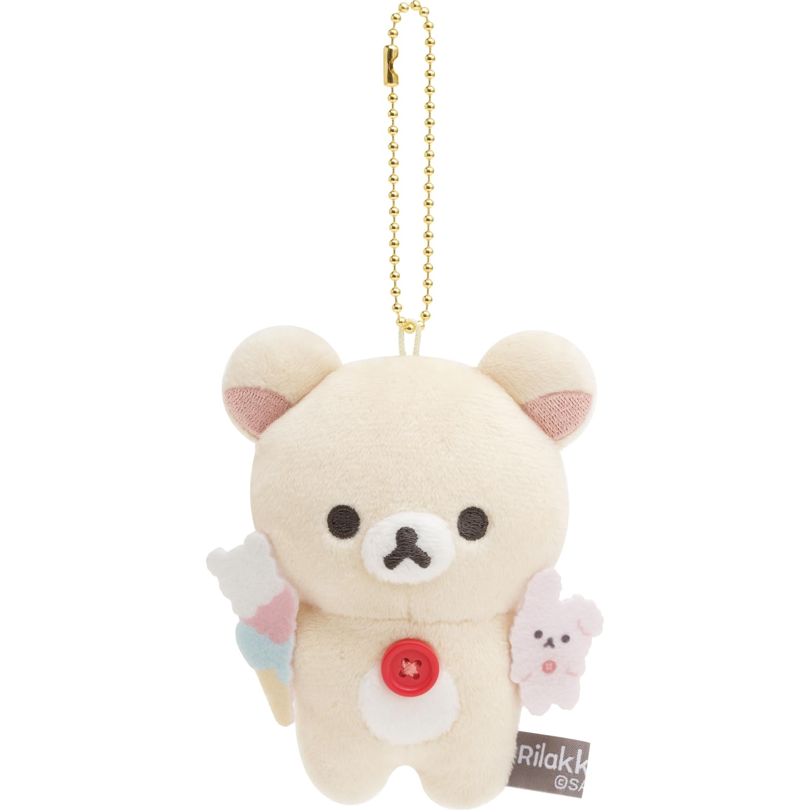 Rilakkuma Ball Chain Plush Keychain
