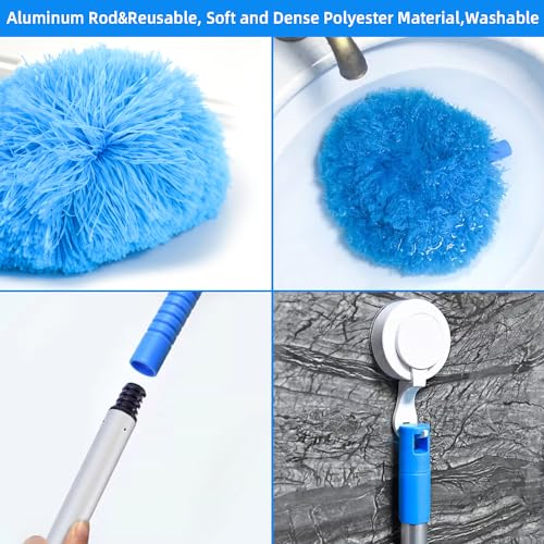 Plumeau extensible 127cm contre poussière en hauteur - 7
